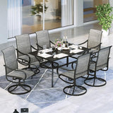 Outdoor Patio Dining Set for 6, Outdoor Furniture Set