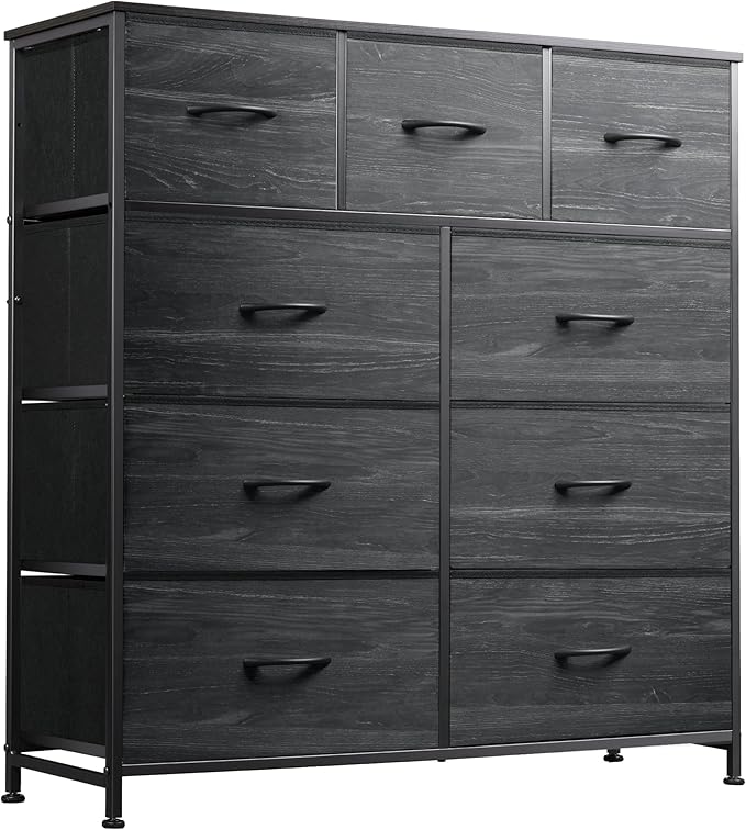 9-Drawer Dresser, Fabric Storage Tower for Bedroom, Entryway, Closet,