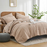 Luxury King Size Comforter Set – 7-Piece Blue Tufted Bed-in-a-Bag for Ultimate Comfort