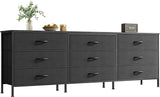 9 Drawer Dresser, 47 Inch Dresser TV Stand for 50, 55 Inch TV, Entertainment Center