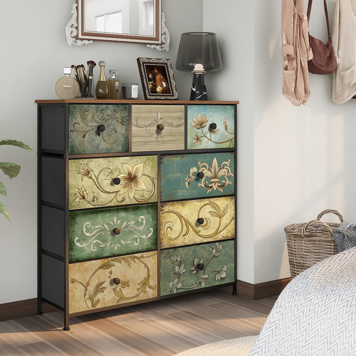 Dresser with Drawers for Bedroom Chest of Drawers Fabric Dresser for Closet