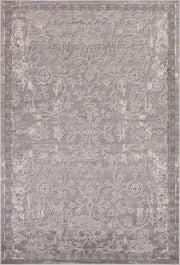 Portland Collection Area Rug - Albany (6' 1" x 9' Rectangle, Gray/ Ivory)