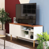 Mid-Century Modern TV Stand for 55-Inch TV - Entertainment Stand for Living Room