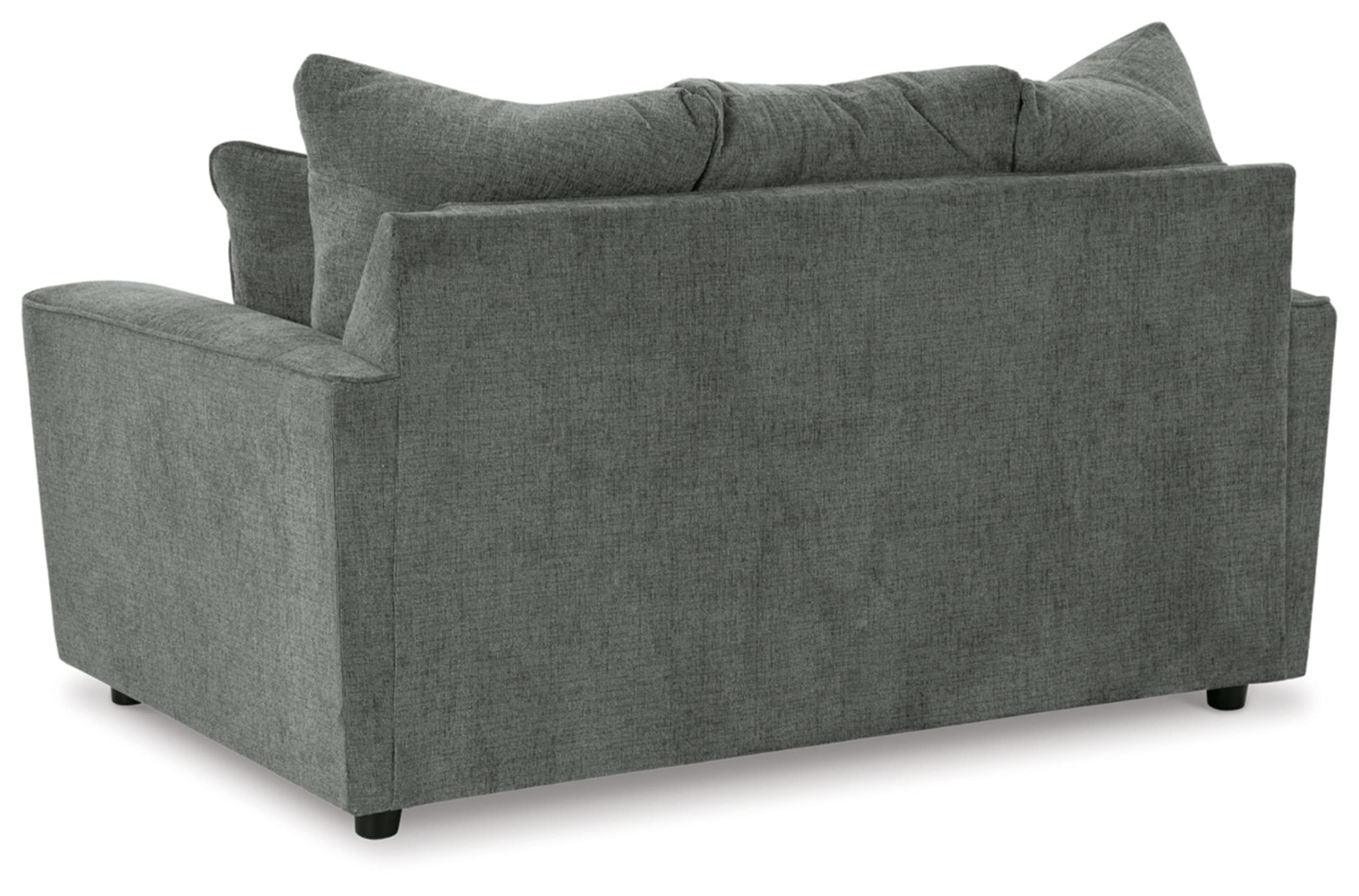 Stairatt Casual Loveseat with Flared Arms, Gray