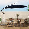 Patio Umbrellas Offset Outdoor Umbrella Cantilever Hanging Umbrellas w/Infinite Tilt