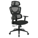 Executive Seating Mesh Back with Fabric Seat Manager's Office Chair, Adjustable Arms