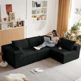 104" Cloud Couch, Modular Sectional Sofa Couch, L-Shape Upholstered Couches Modern
