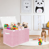 Large Toy Box Chest for Girls, Kids Toy Bin Storage Organizer with Lid for Babies,Toddlers