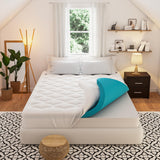 Cooling 4 inch Dual Layer Full Mattress Topper, 2 inch Cooling Gel Memory Foam