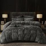 Truly Velvet Duvet Cover Set King Size, 3pcs Ultra Soft Breathable Comforter Cover Set