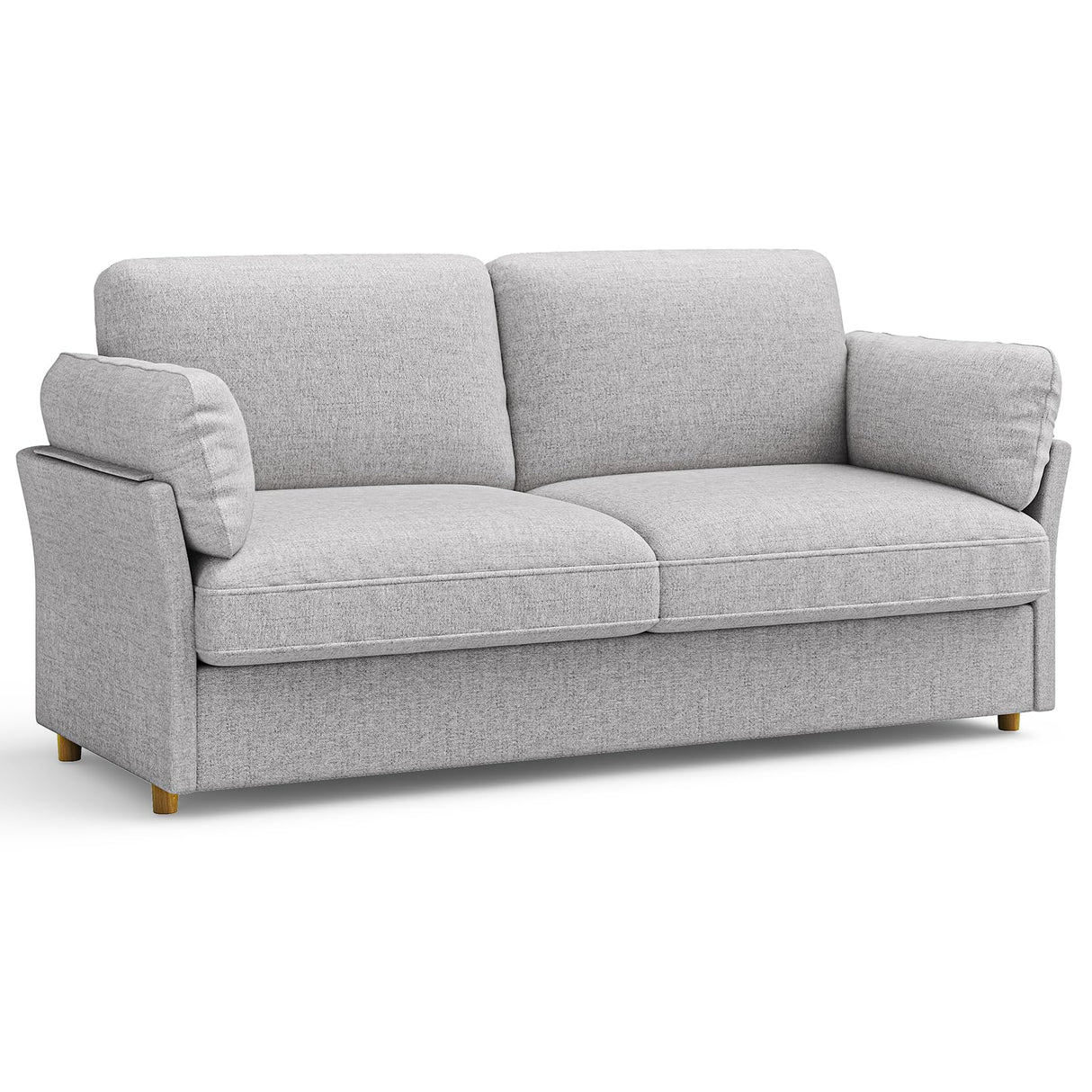 Loveseat Sofa Couch, 70" Grey Couch, Modern Comfy Couch with Deep Seat Cushion,