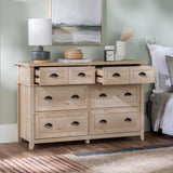 Modern Farmhouse 6-Drawer Framed Dresser with Half-Moon Handles