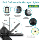 4-Pack LED Garage Light 180W - Deformable Shop Ceiling Lights