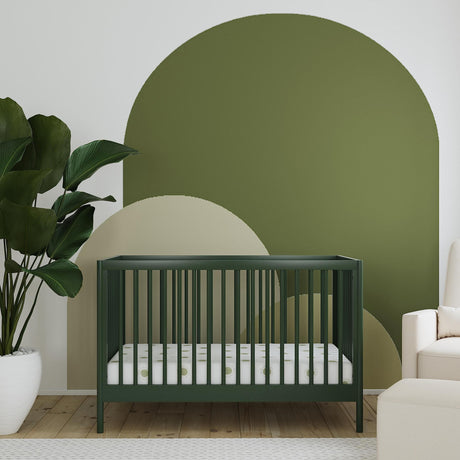 Birdie 3-in-1 Convertible Crib, Forest Green, Easy Assemble,