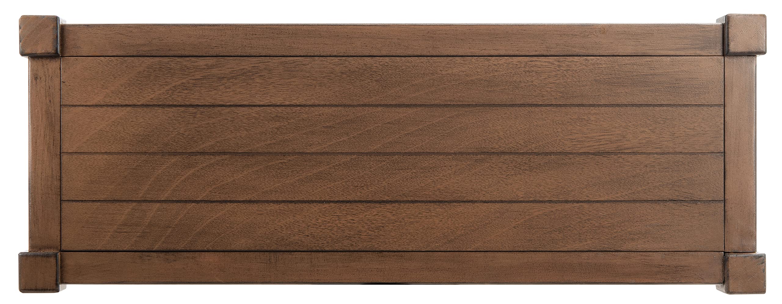 Rafiki Brown Console Table with Lower Shelf