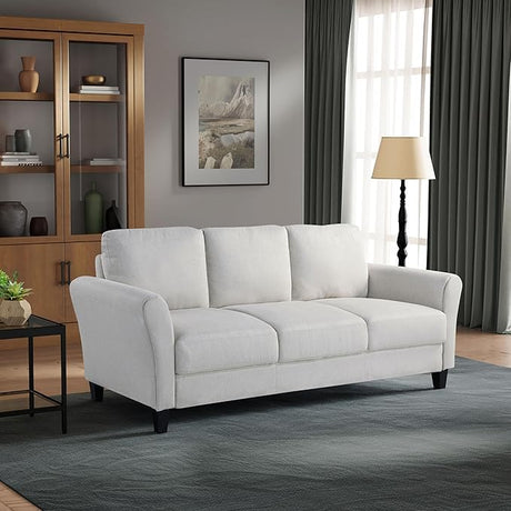 Solutions Watford Sofa with Rolled Arms, Light Brown