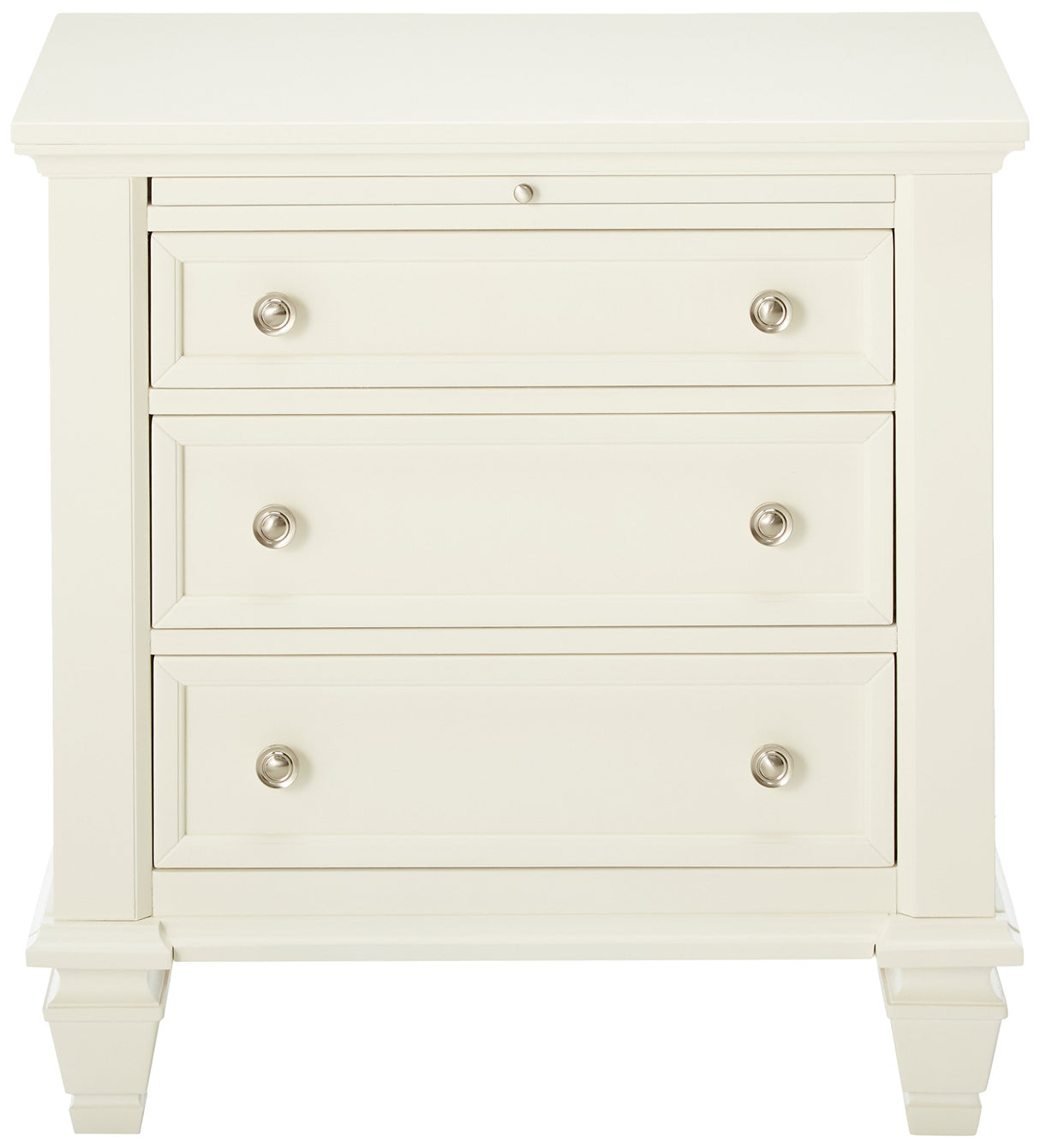 Sandy Beach Coastal 3 Drawer Nightstand Bedroom Bedside Table Storage Drawers