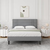 Queen Bed Frame with Headboard Queen Platform Bed Frame for Bedroom Bed Frame Queen Size with Upholstered Headboard,