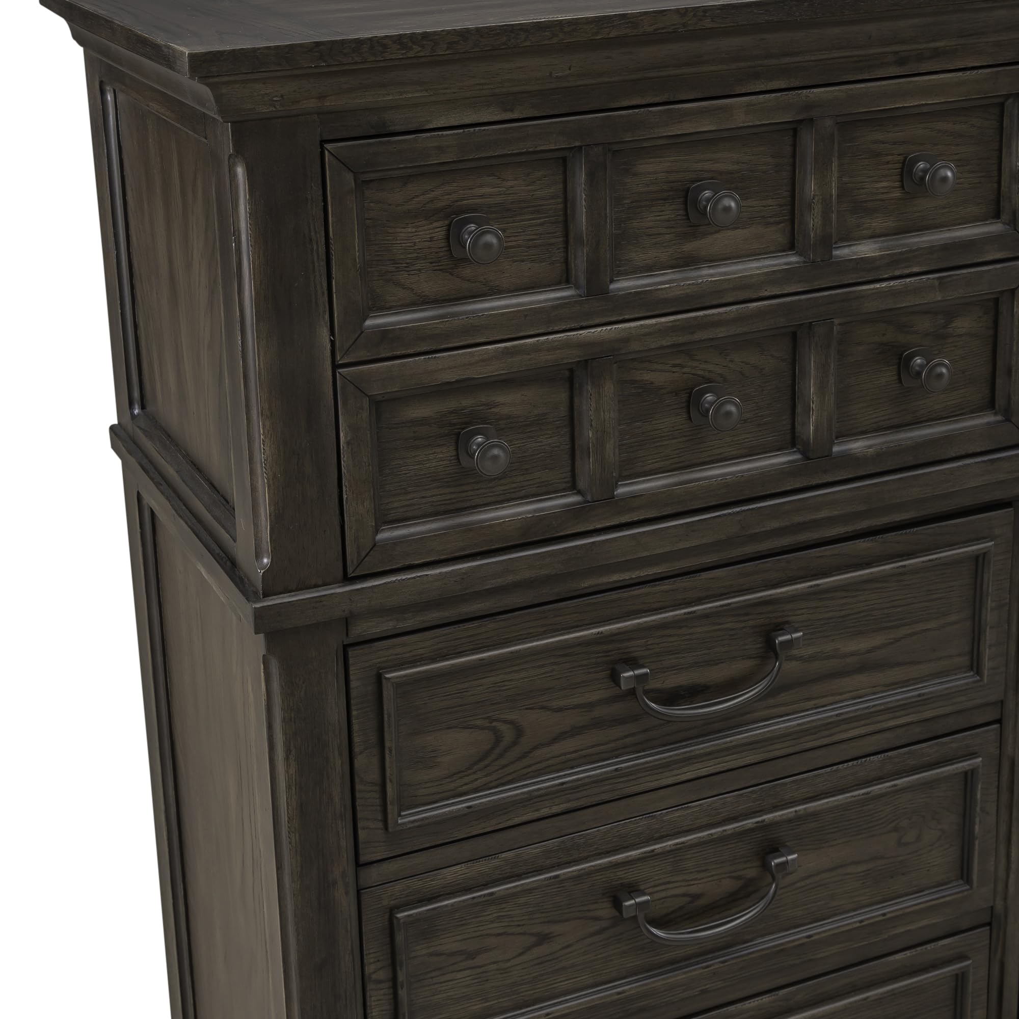 Furniture Paradise Valley 10 Drawer Chesser - Saddle Brown