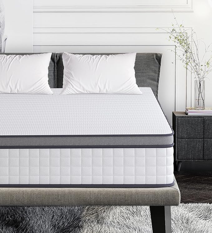 Queen Mattresses,10 Inch Queen Mattress in a Box,Memory Foam Hybrid Queen Size