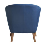 Tufted Upholstered Armchair Club Chair, Blue