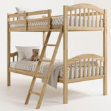 Long Horn Twin-Over-Twin Bunk Bed (Natural) - GREENGUARD Gold Certified