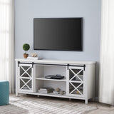 Clementine Rectangular TV Stand for TV's up to 80" in White