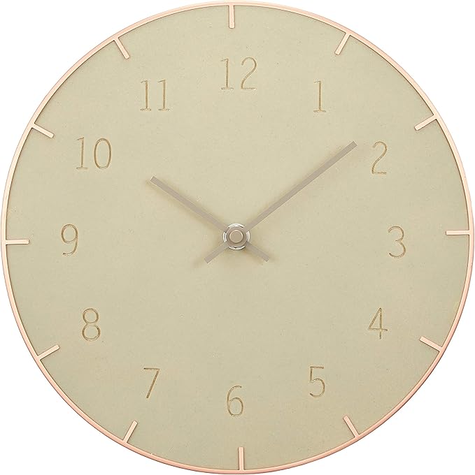 Piatto Wall Clock 10In Concrete