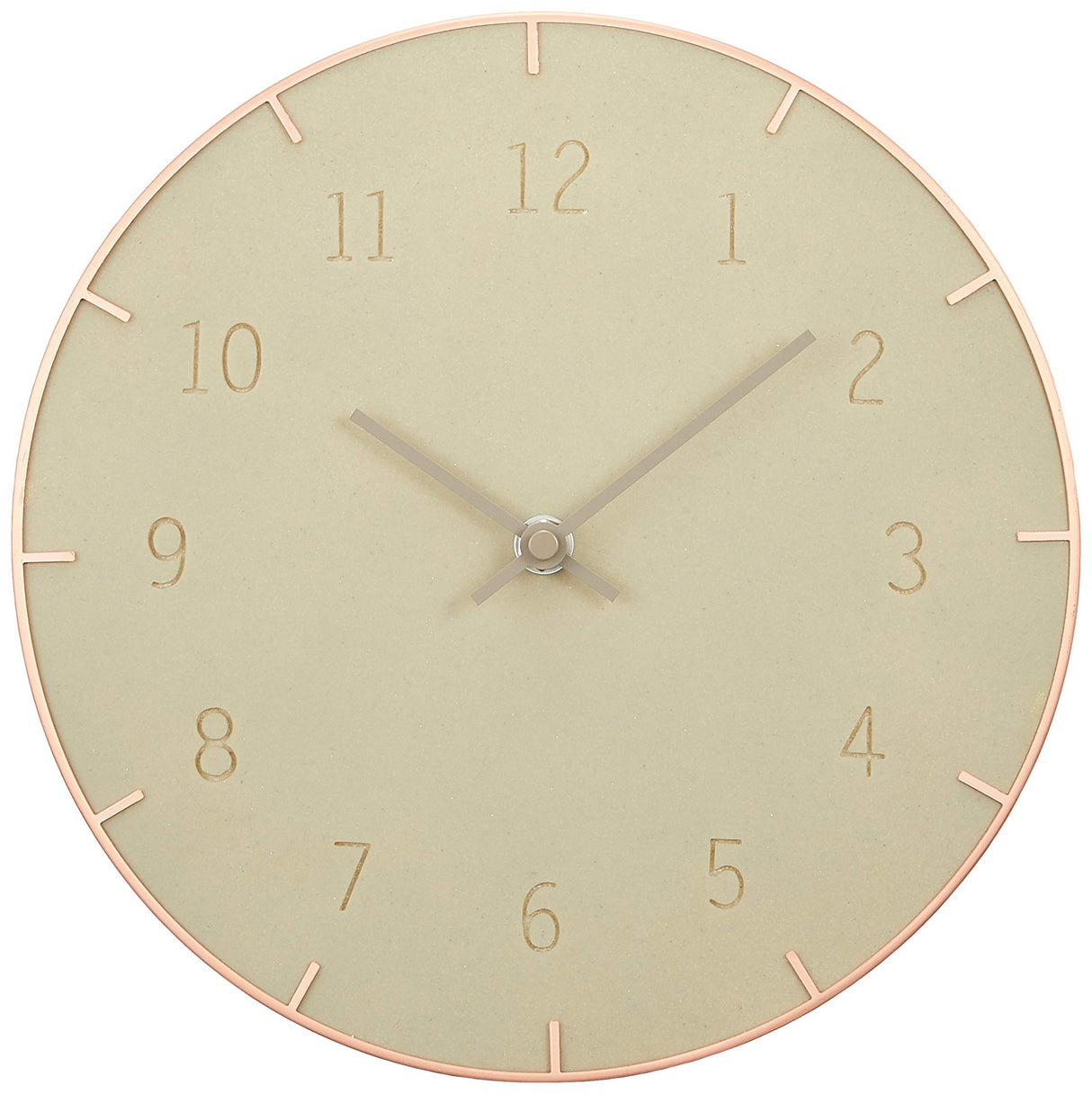 Piatto Wall Clock 10In Concrete