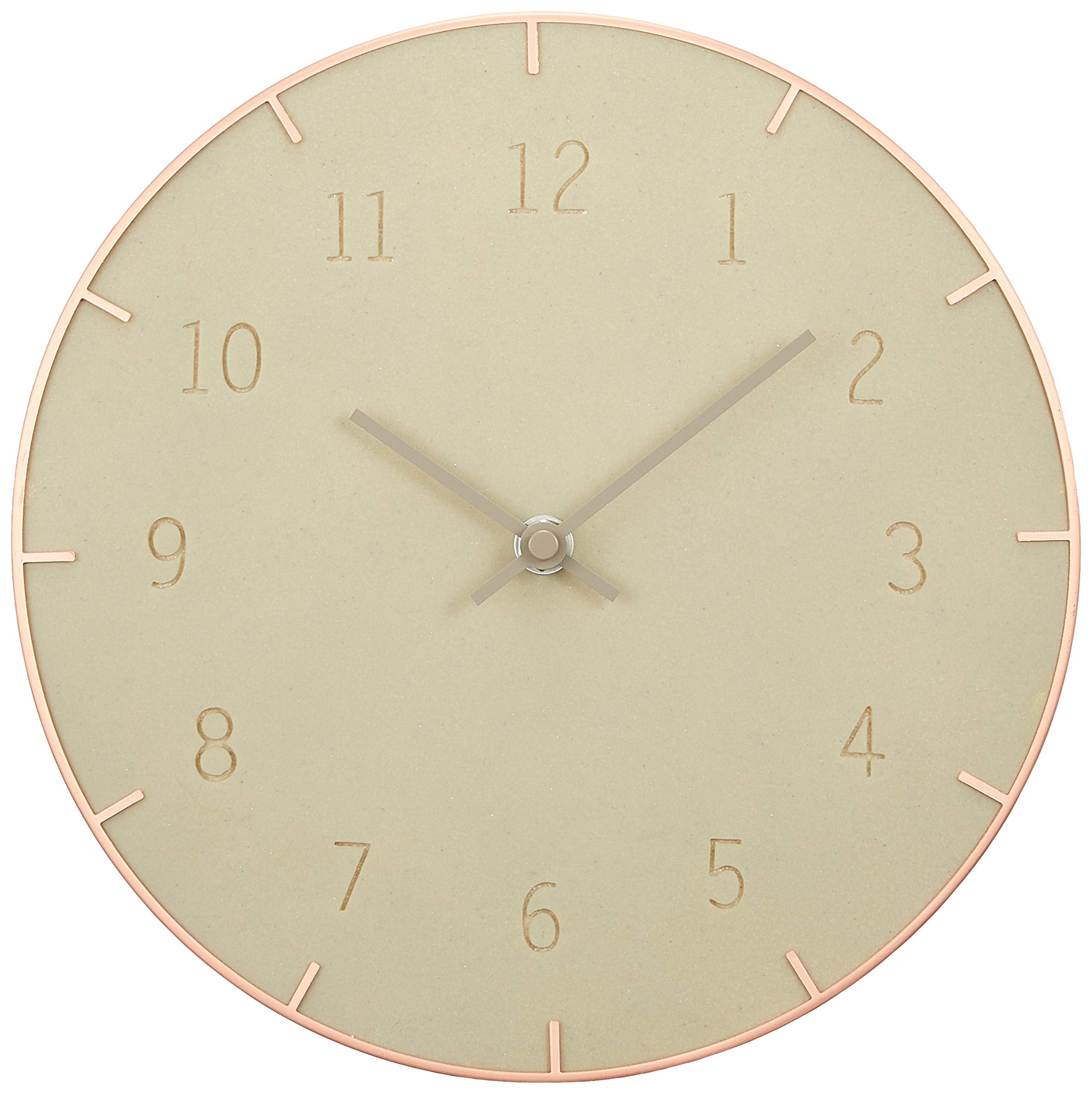 Piatto Wall Clock 10In Concrete