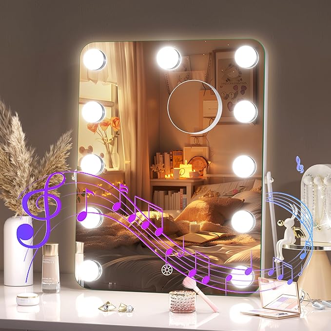 Updated LED Makeup Mirror, Hollywood Vanity Mirror