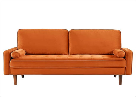 Velvet 70" Sofa Couch, Iconic Mid-Century Style Living Room Furniture with Contemporary Silhouette,