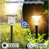 Bright Solar Pathway Lights Outdoor, 8 Pack Solar Powered Garden Lights IP65 Waterproof