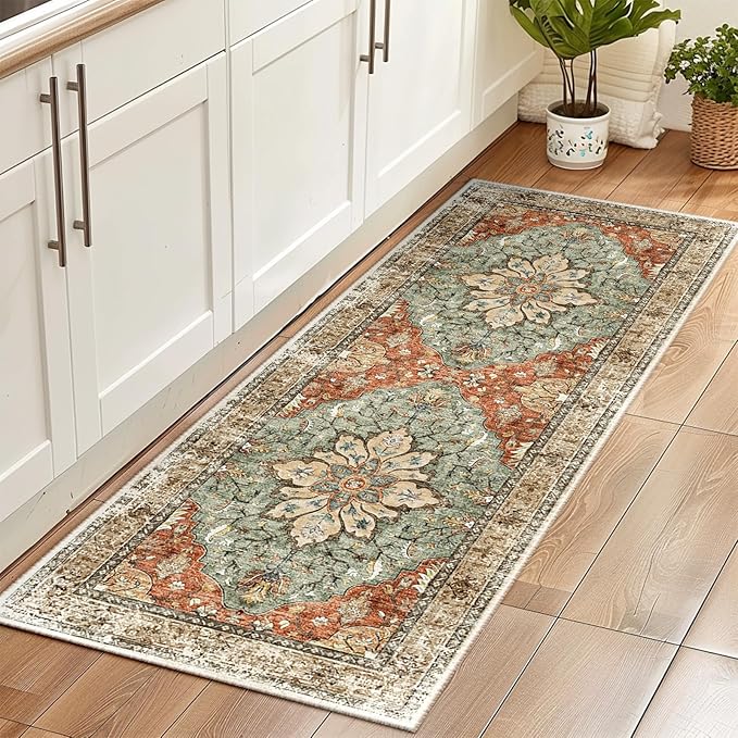 Area Rugs 5x7, Washable Rug, Non-Slip, Rugs for Living Room, Kitchen Rugs, Rugs