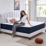 Suiforlun 14 Inch Full Mattress with Cool-to-Touch Cover, Euro Top Hybrid Gel Memory