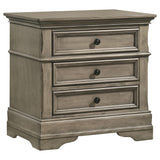 Home Furnishings Manchester 3-Drawer Nightstand Wheat