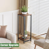 ZenLeaf 2-Tier Tall Plant Stand - Wood Plant Table