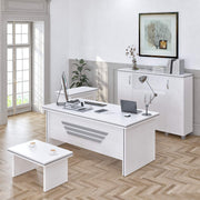 Casa Mare 71" Wood Office Furniture Set of 4pcs | Modern Executive Desk