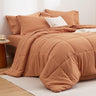 King Size Comforter Set - 7 Pieces Reversible King Bed in a Bag