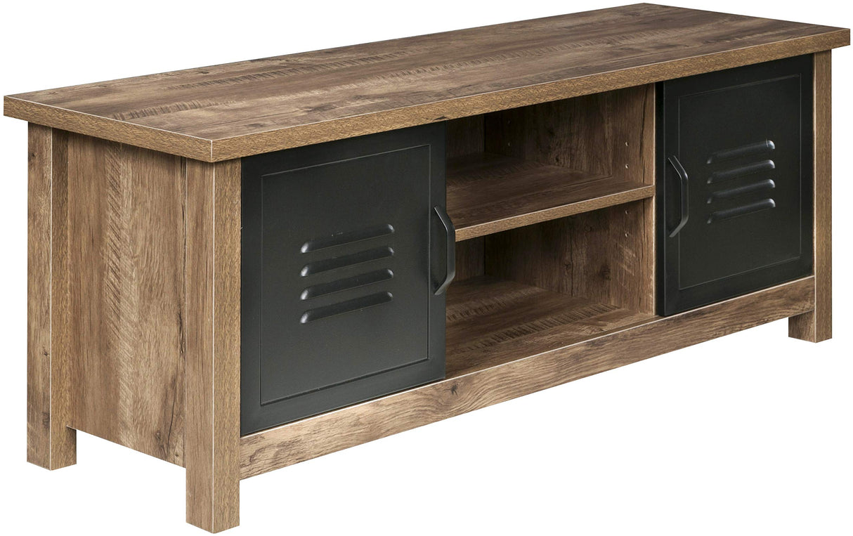 Range Locker TV Stand Entertainment Center, Oak