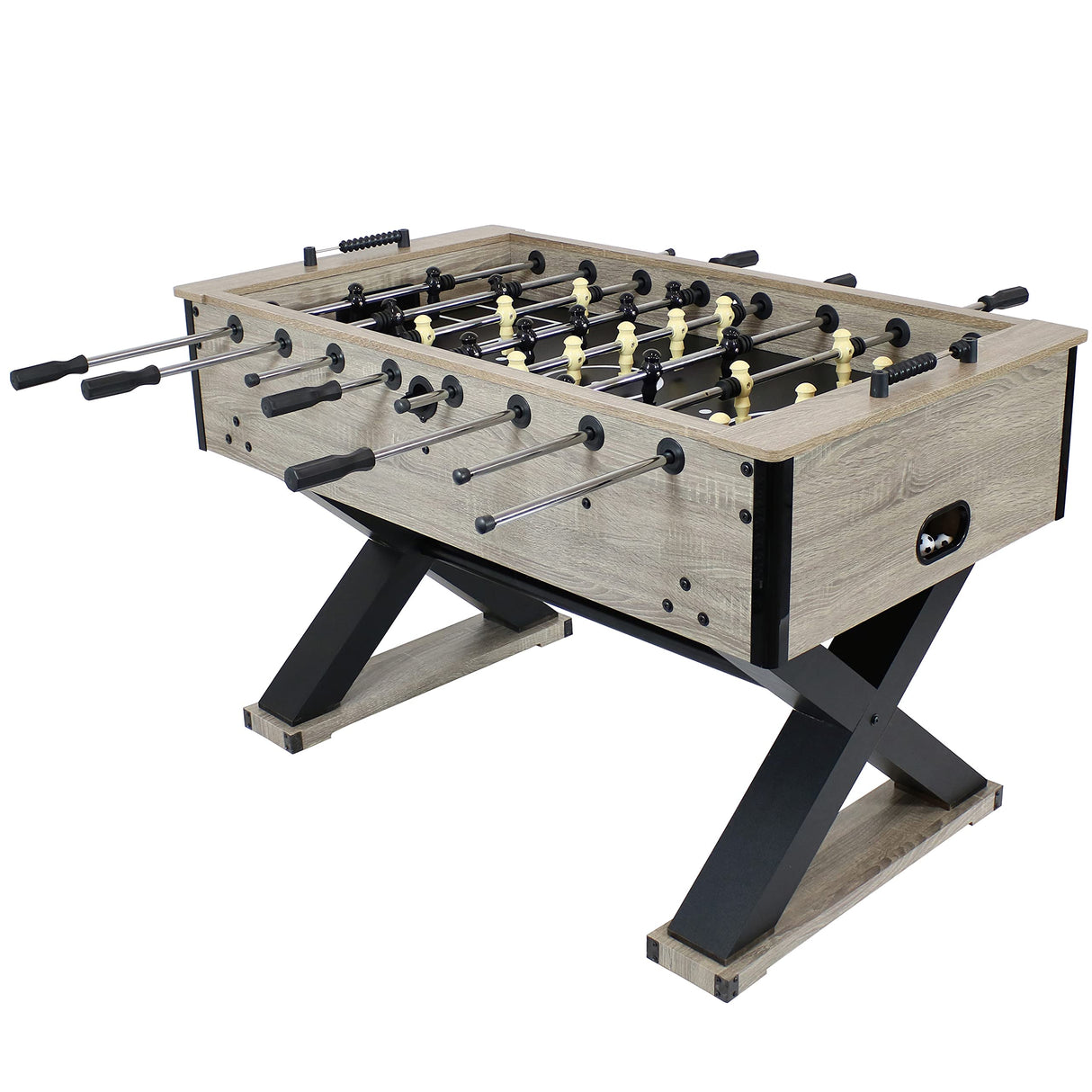 Delano 54.5-Inch Indoor Foosball Table Adult Size - Soccer Game Table for Adults