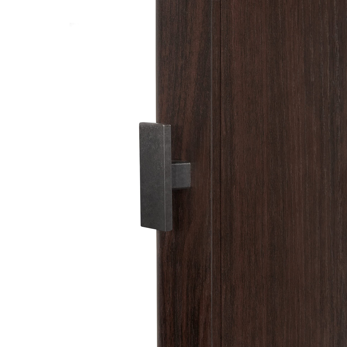 Hayward Two-Door Veneer Floor Cabinet, No Size, Dark Woodgrain