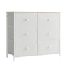 Bedroom Chest 6 Drawer Closet Fabric Dresser