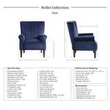 Accent Chair, Navy Blue