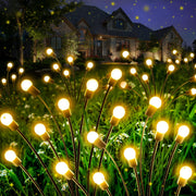 4-Pack Solar Garden Lights Outdoor, Upgraded 32 LED Firefly Solar Lights