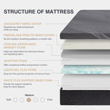 Queen Mattress 14 Inch Charcoal Memory Foam Mattress in a Box, CertiPUR-US Certified