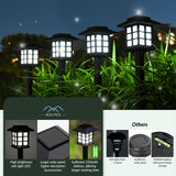 Solar Outdoor Lights,16 Pack Solar Path Lights, Solar Walkway Lights Outdoor