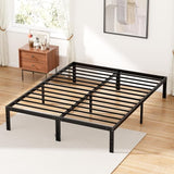 Bed Frame - Twin Size Metal Platform Bed Frames Mattress Foundation