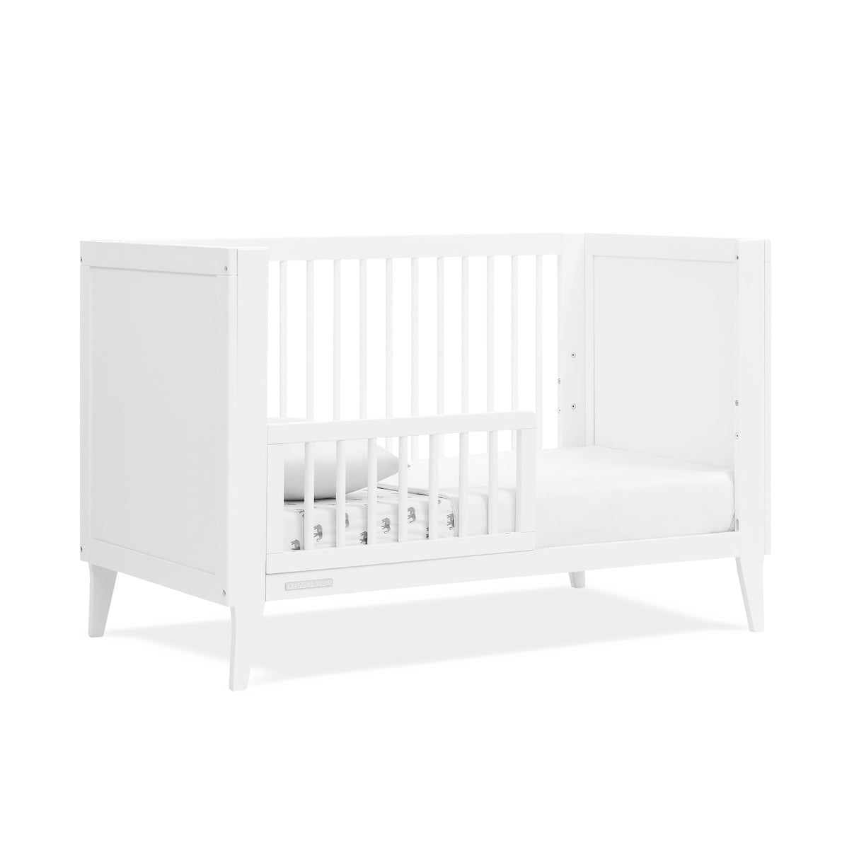 Ollie 4-in-1 Convertible Crib - Greenguard Gold Certified, Bianca White