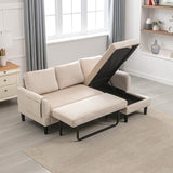 Modern L-Shaped Sofa Bed with Chaise Longue